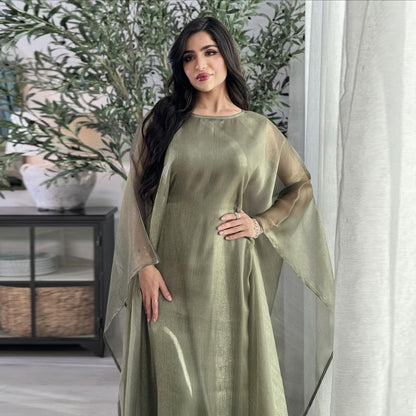Round Neck Long Sleeve Dress