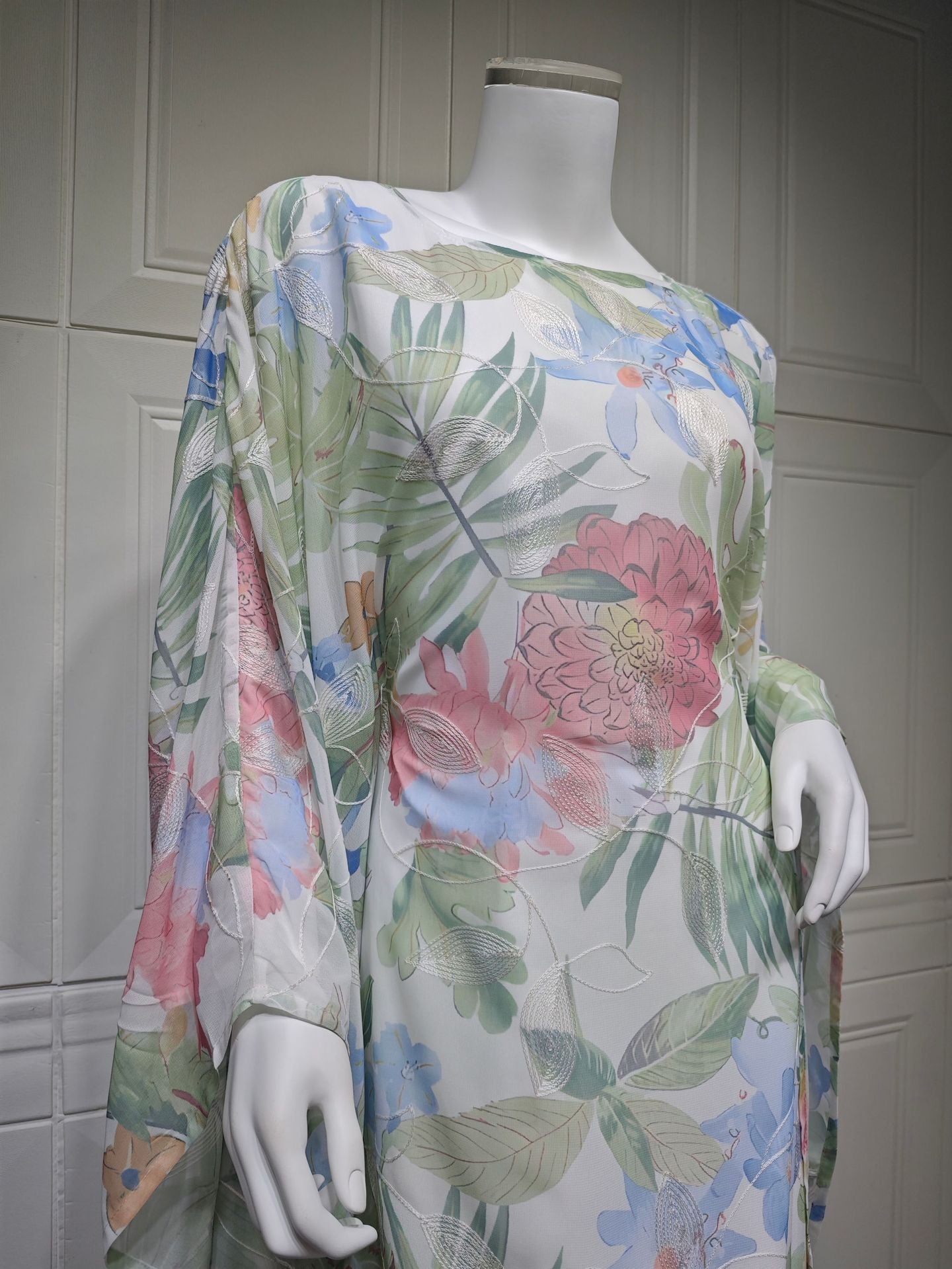 Women's Elegant Floral Pullover Dress