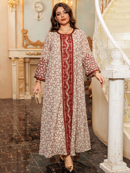 Mesh Modest Muslim Evening Dresses