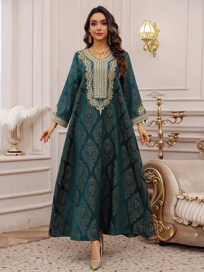Women's Jacquard Evening Dress