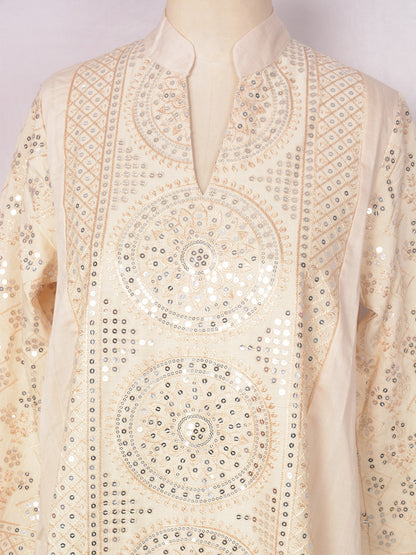 Women's V-neck Ethnic Dress