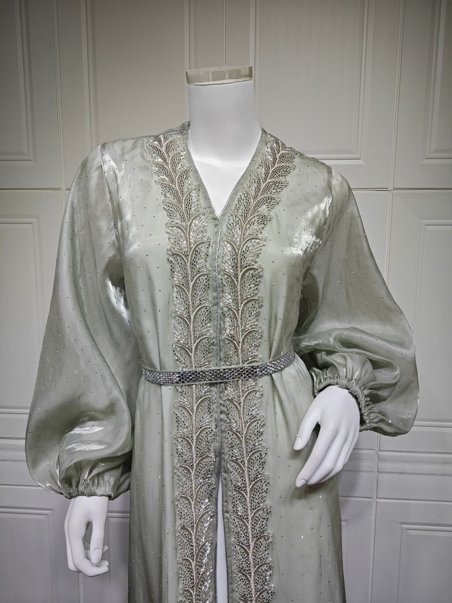 Women's Puff Sleeve Hot Diamond Three-piece Set