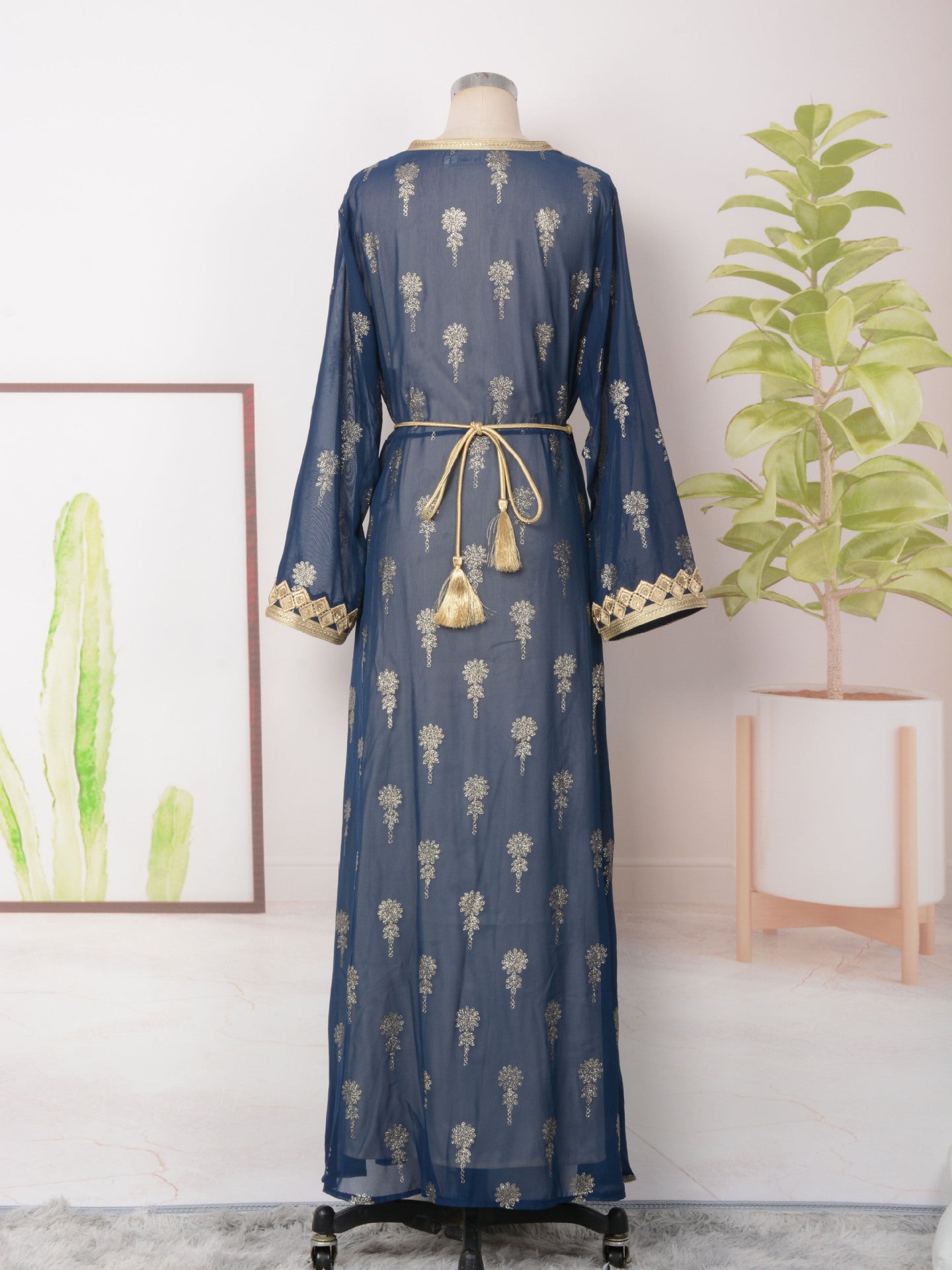 Women's Embroidered Cardigan Vest Two-piece Dress