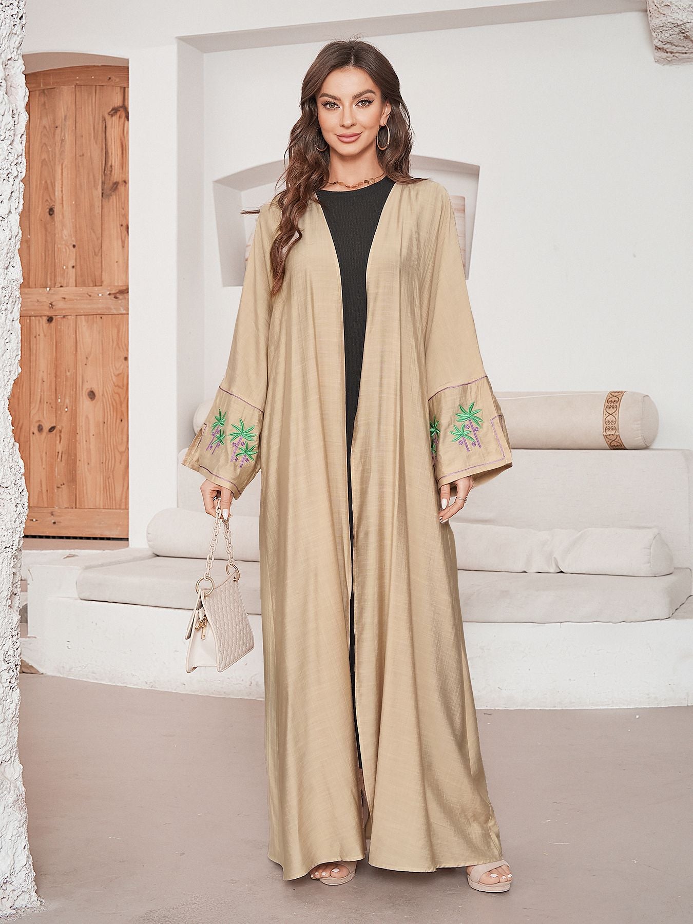 Women's Embroidered Cardigan Dress