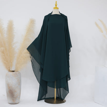 Solid Color Double Chiffon Swing Hijab