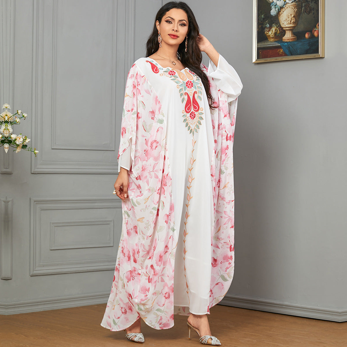 Women's Printed Ladies Kaftan Dress