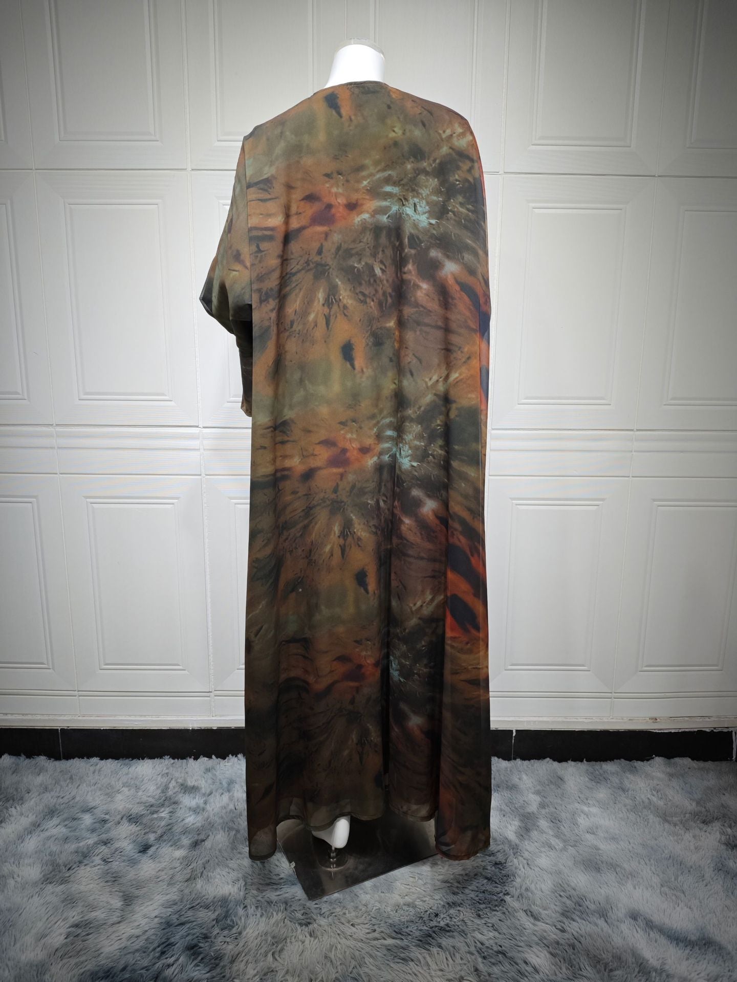 Women's Chiffon Print Draped Dress