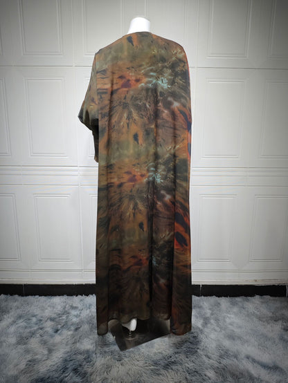 Women's Chiffon Print Draped Dress