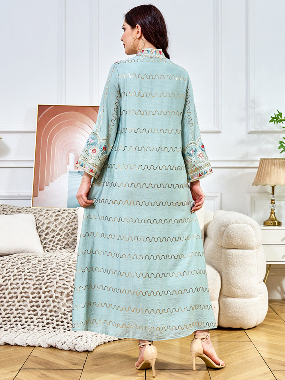 Women's V-neck Loose Evening Dress
