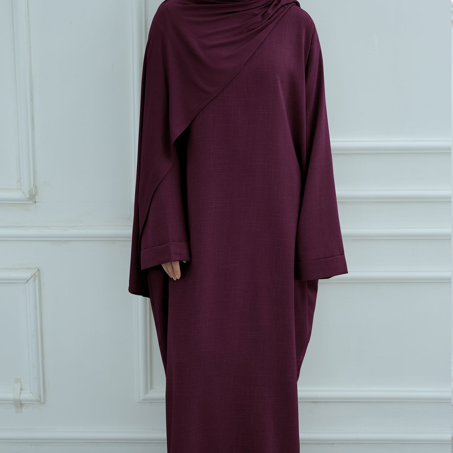 Beige Modest Islamic Everyday Layered Two-Piece Set