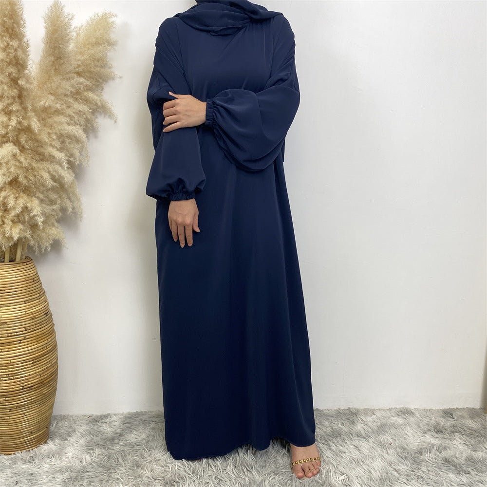Women's Solid Color Dress with Pockets