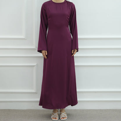 Dubai Women's Elegant Solid Color Abaya