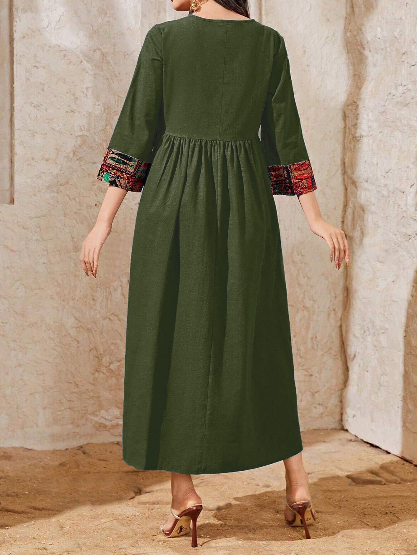 Women's Pendant Ethnic Casual Dress