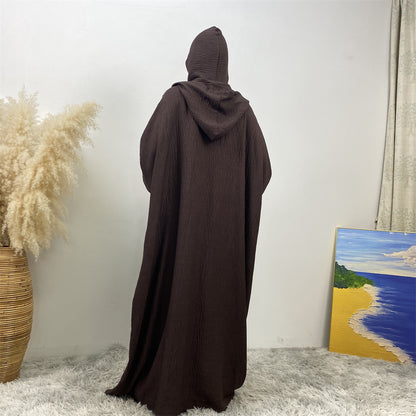 Women's Hooded Casual Dolman-sleeved Loose Dress