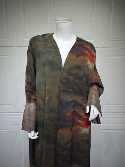 Women's Chiffon Print Draped Dress