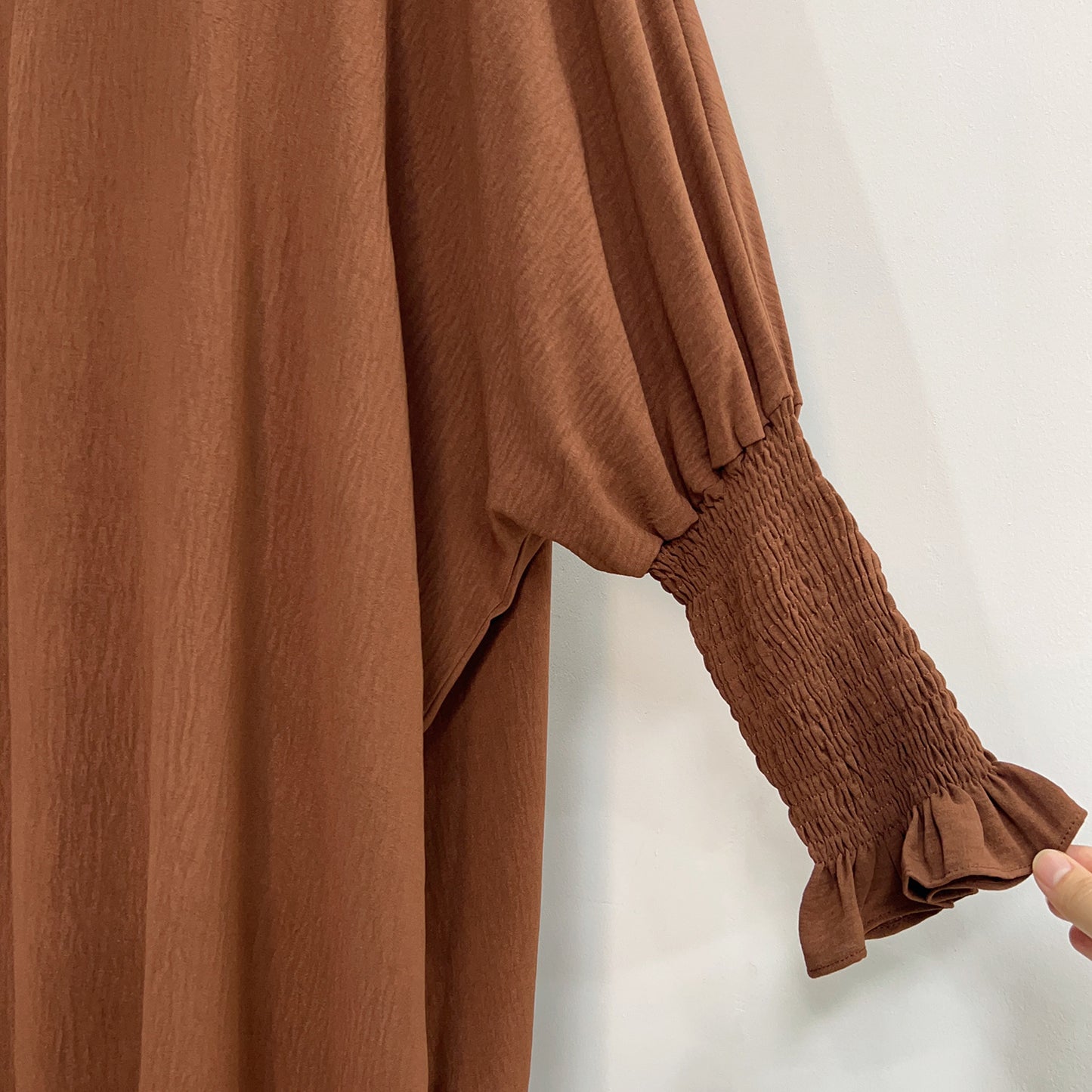 Plain Long Sleeve Bat Prayer Dress