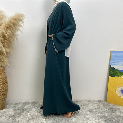 Women's Sleeveless Inner Dress + Robe Two Piece Sets