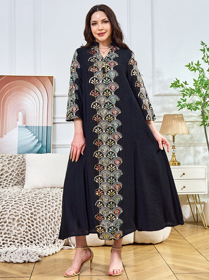 Beaded Women's Muslim Dress