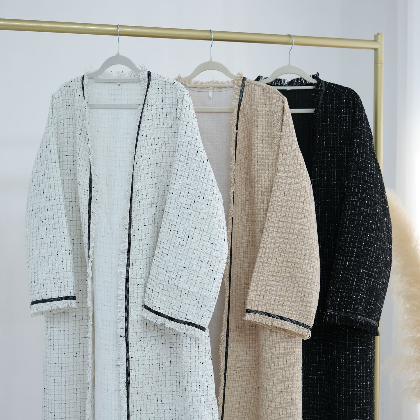 Women's Padded Cardigan Robe Dress