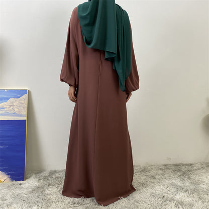 Women's Nursing Long Sleeve Slim Fit Dress