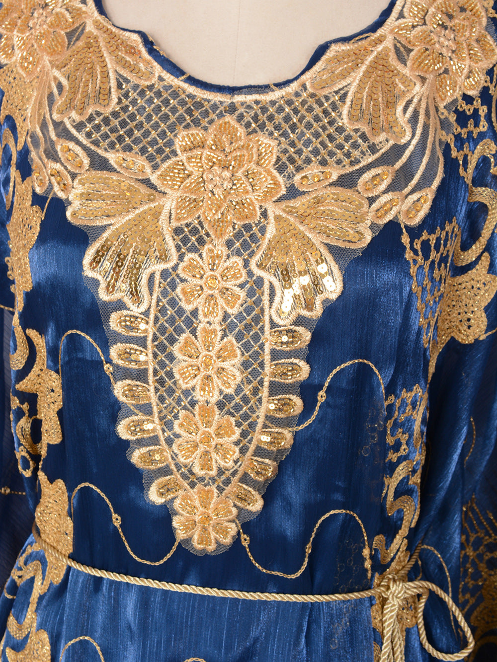 Women's Embroidered Sequin Two-piece Dress