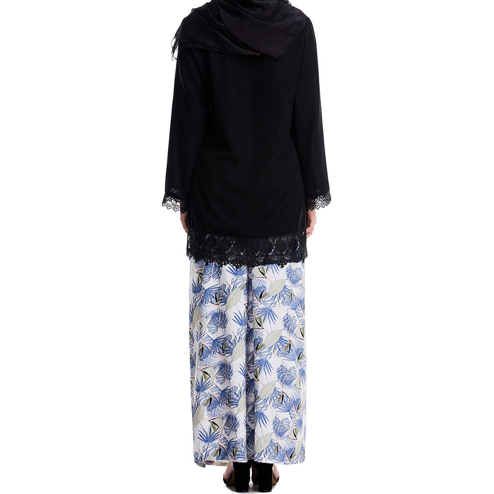 Women's Midi Tops and Skirts Two-piece Suit