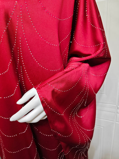 Women's Loose Hot Diamond Abaya Dress