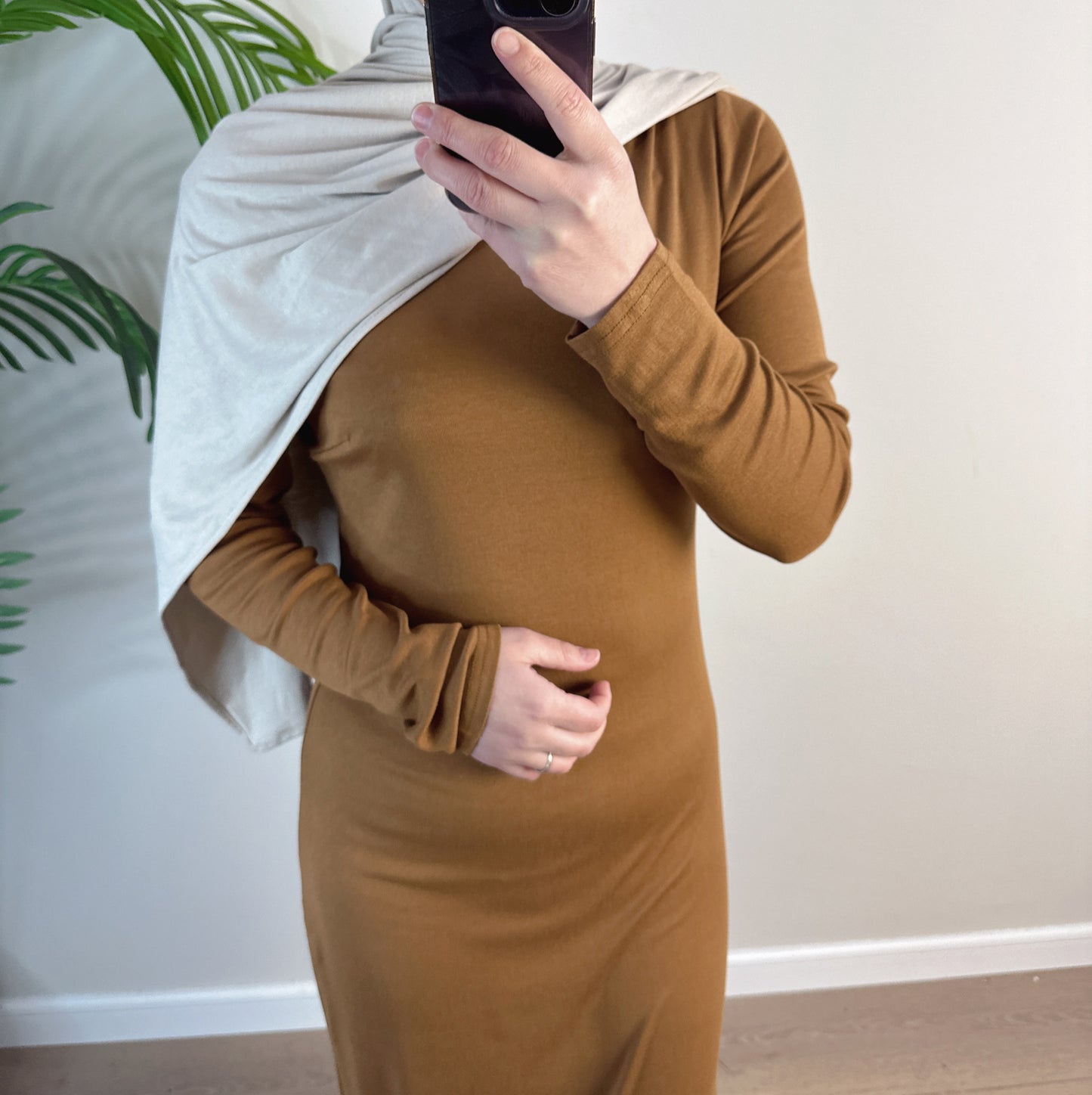 Women's Solid Modal Cotton Dress