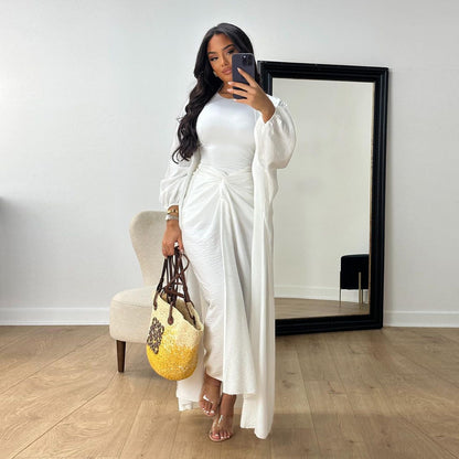 Women's Skirt Robe Two-piece Set