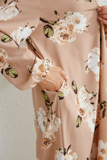 Women's Floral Round Neck Dress