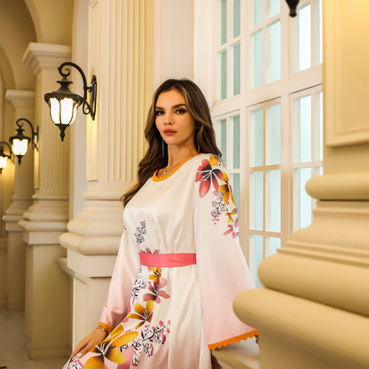Women's Printed Floral Party Evening Dress