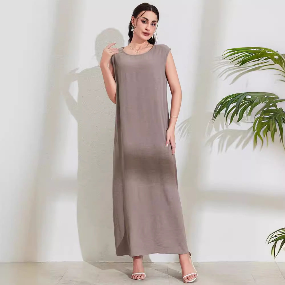 Women's Elegant Cardigan Belt Robe Dress