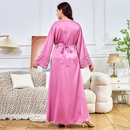 Women's Diamond-encrusted Large Swing Dress
