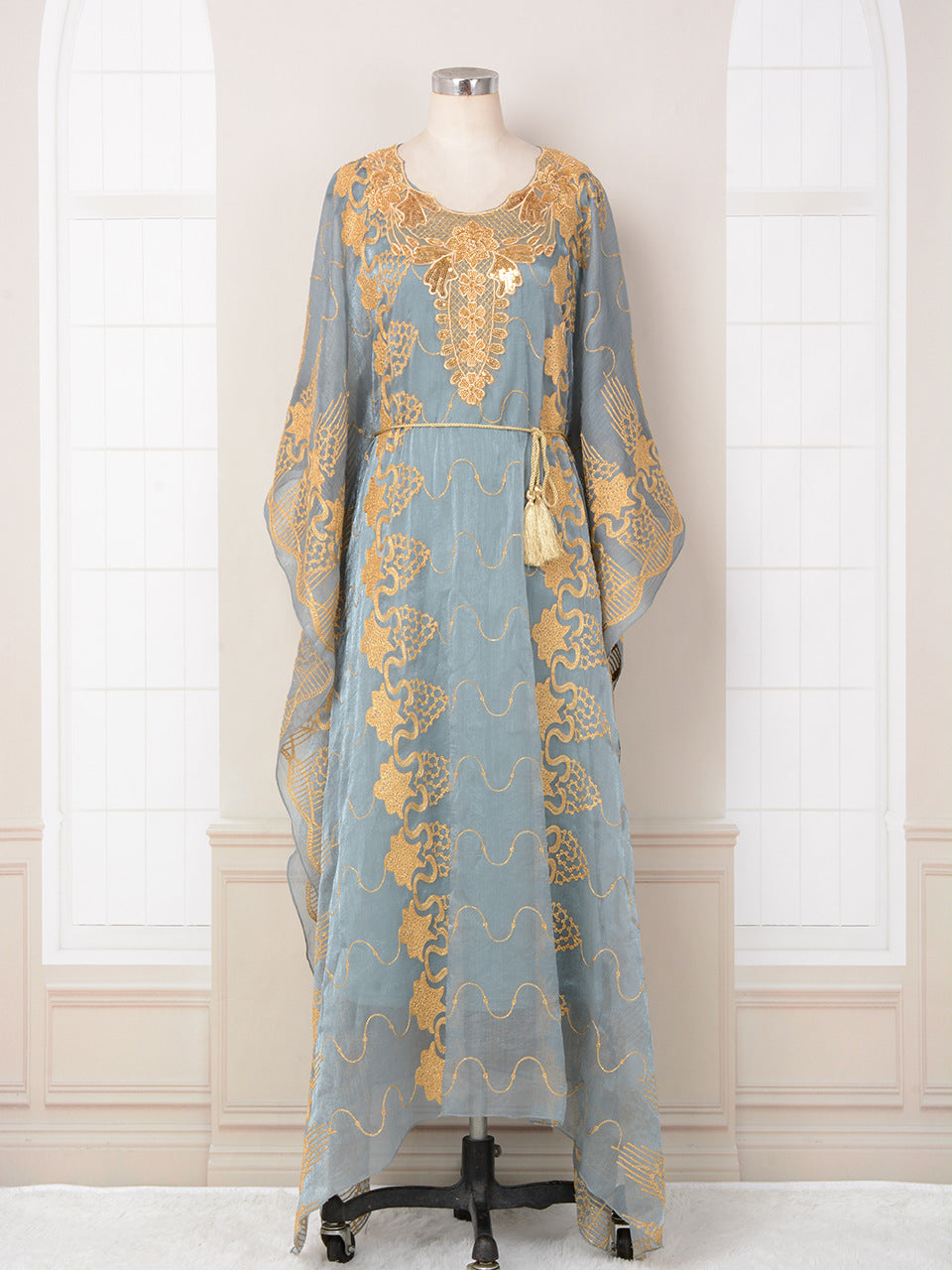 Women's Embroidered Sequin Two-piece Dress