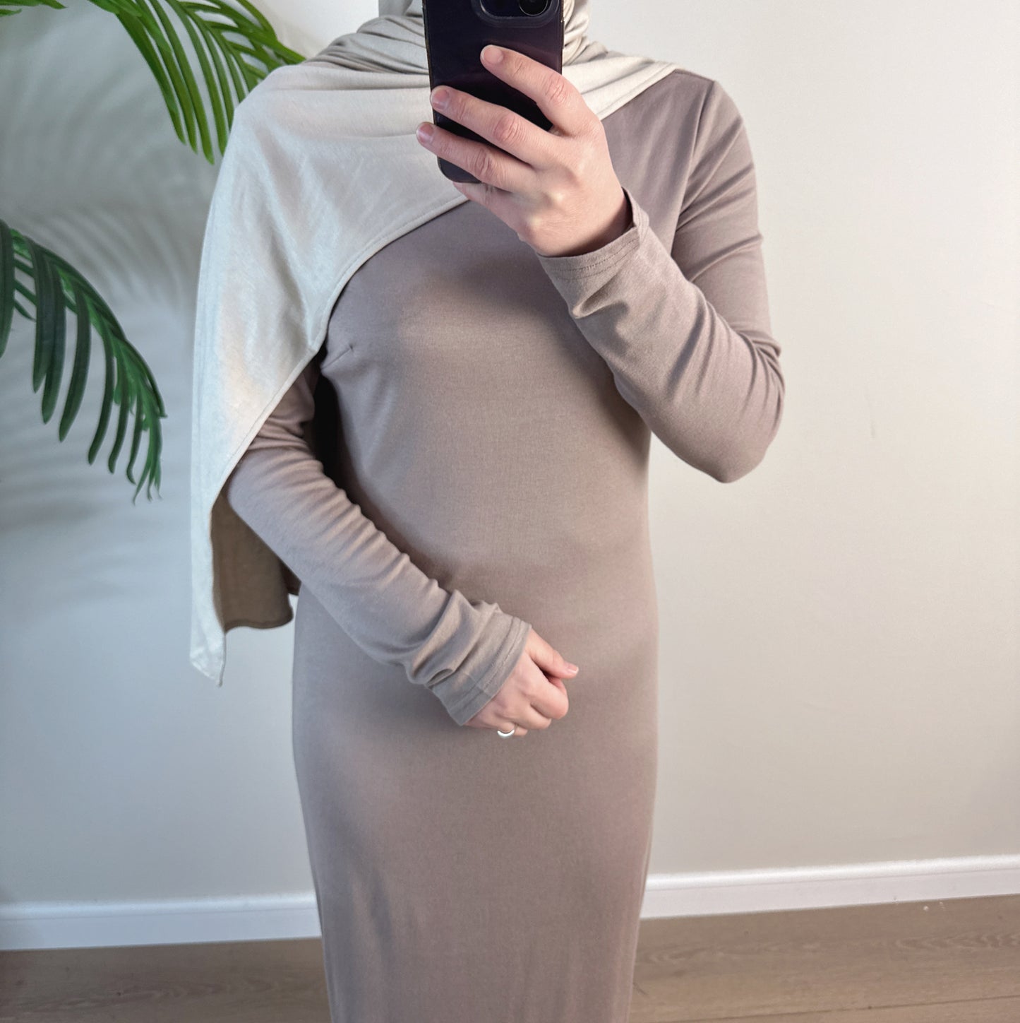 Women's Solid Modal Cotton Dress