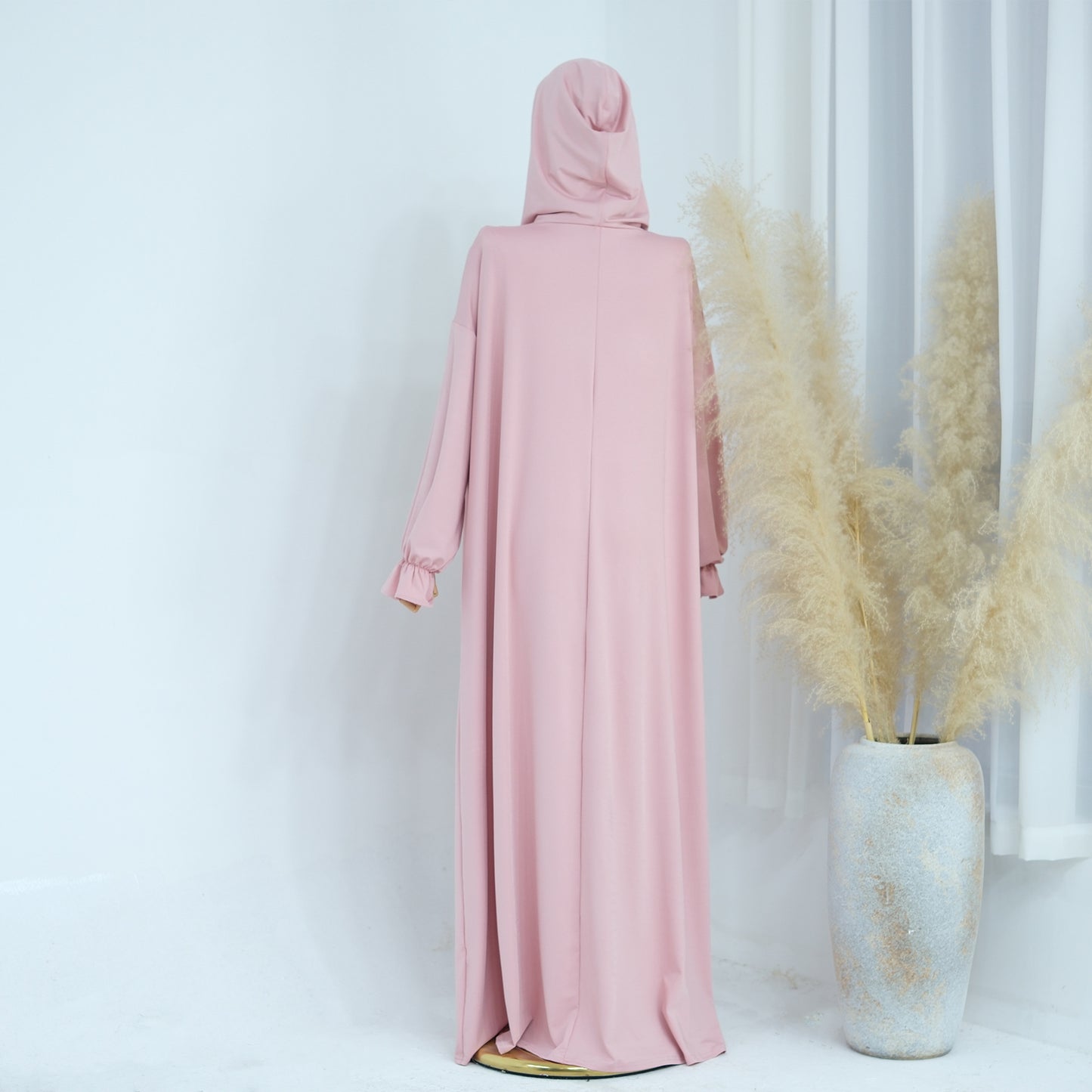 Women's Solid Color Hooded Casual Dress