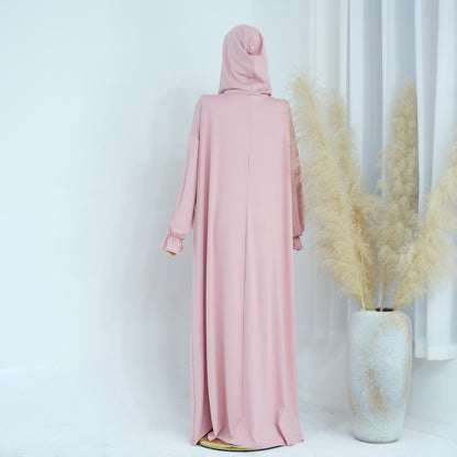 Women's Solid Color Hooded Casual Dress