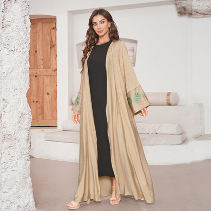 Women's Embroidered Cardigan Dress