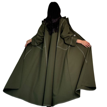 Double Breasted Fashion Long Button Jacket