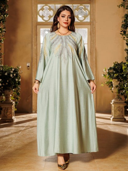 Women's Embroidered Hot Diamond Dress