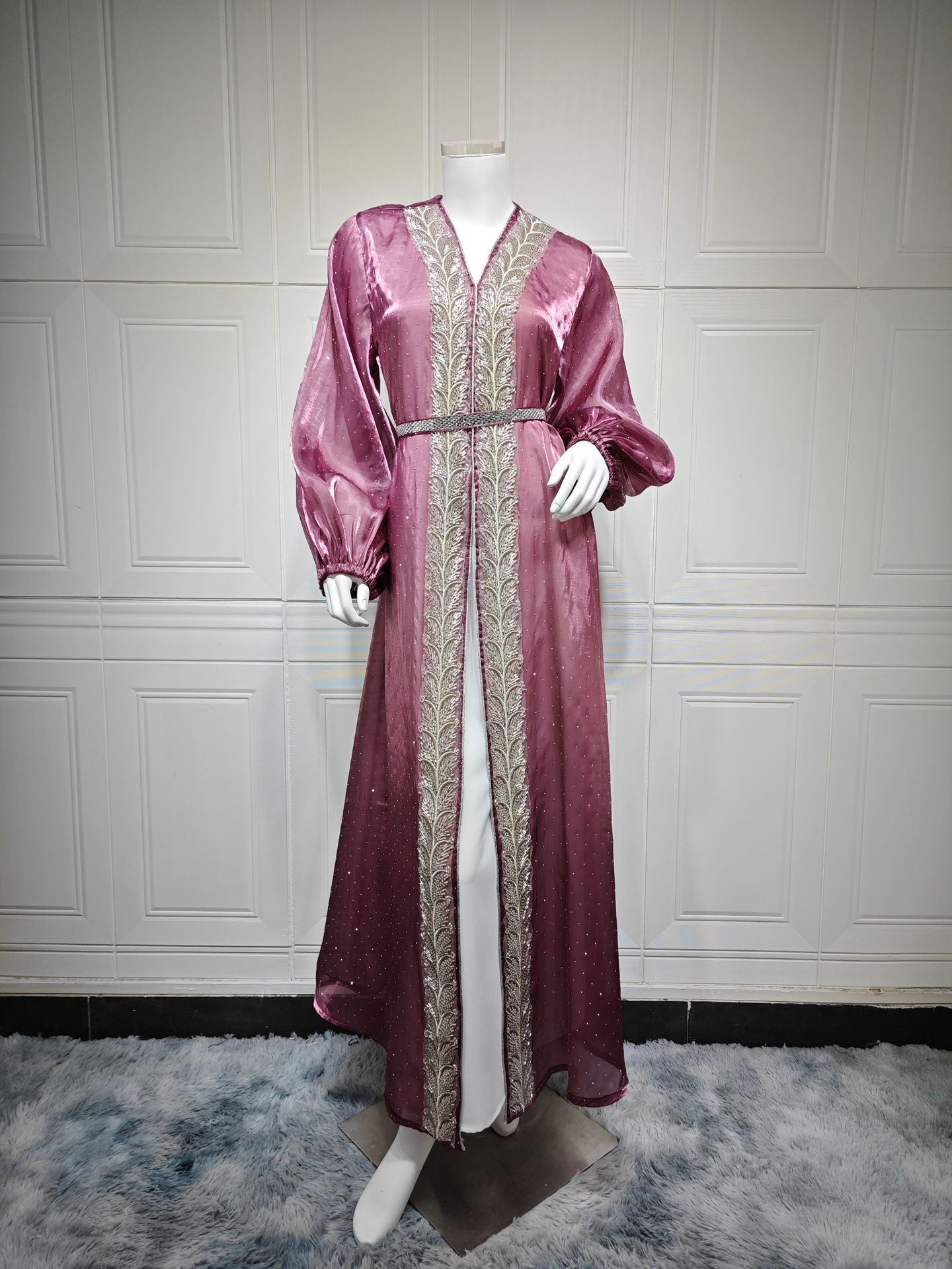 Women's Puff Sleeve Hot Diamond Three-piece Set