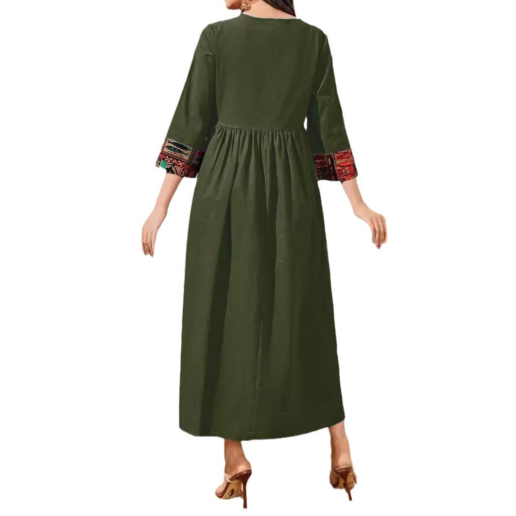 Women's Pendant Ethnic Casual Dress