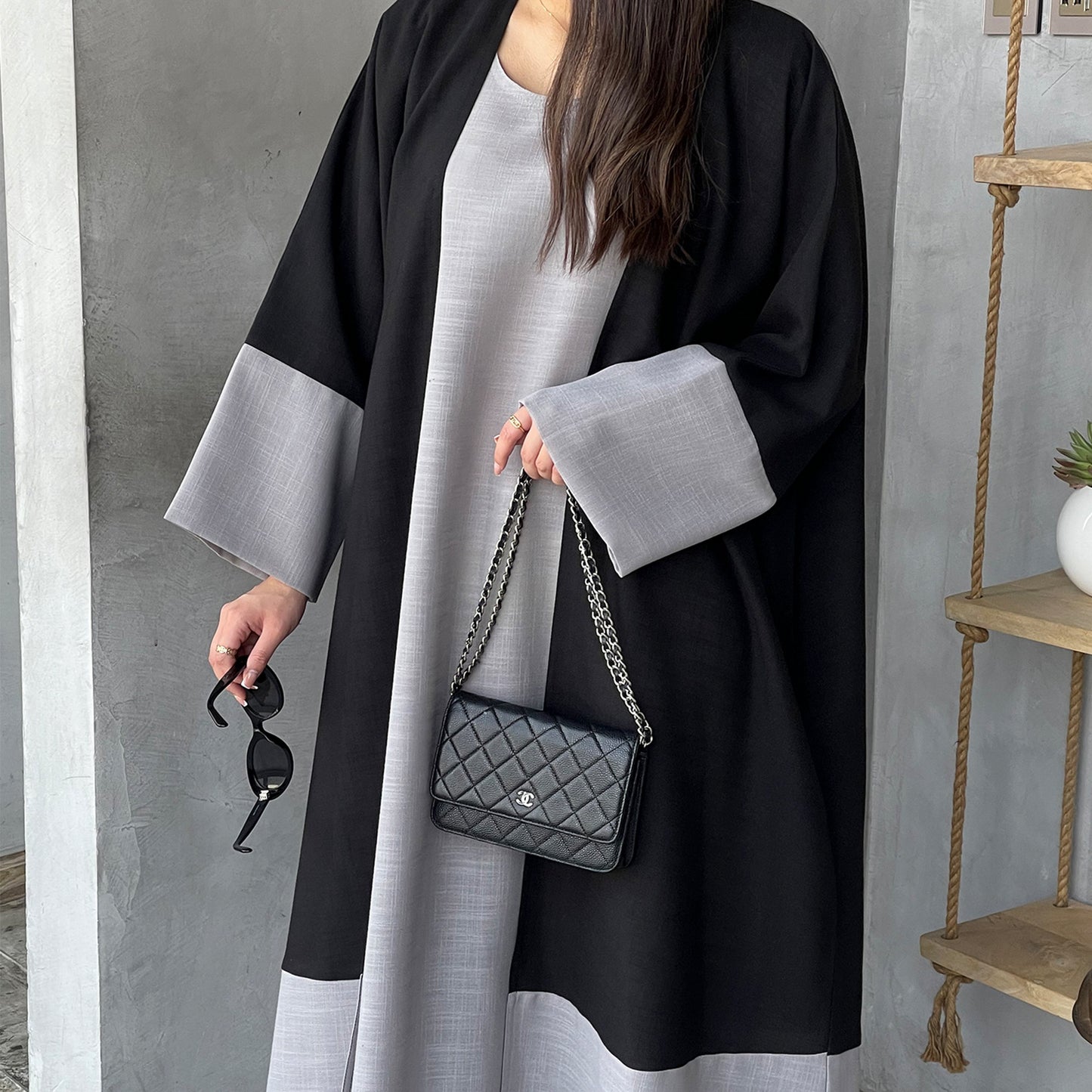 Long-Sleeved Robe Two-Piece Set
