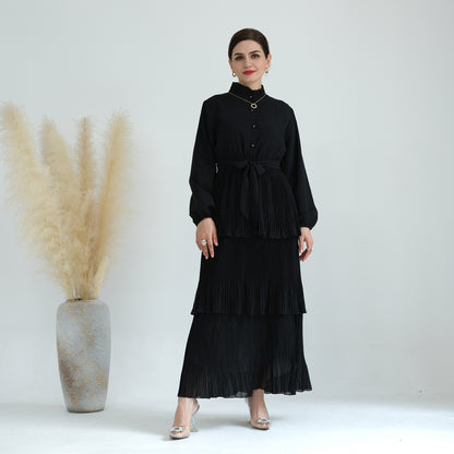 Women‘s Plain Party Black Dress