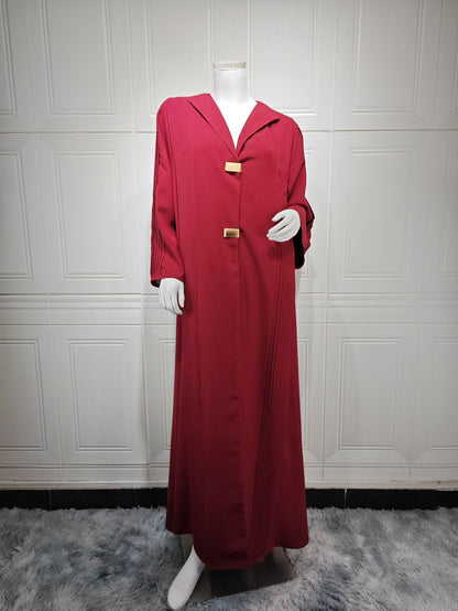 Women's Long-sleeved Long Skirt Cardigan Jacket
