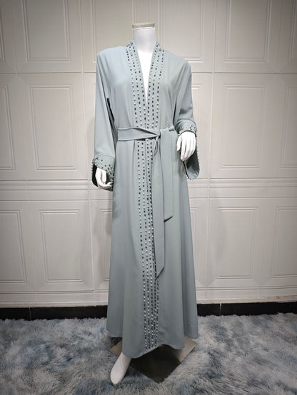 Women's Bubble Lace-up Robe Cardigan