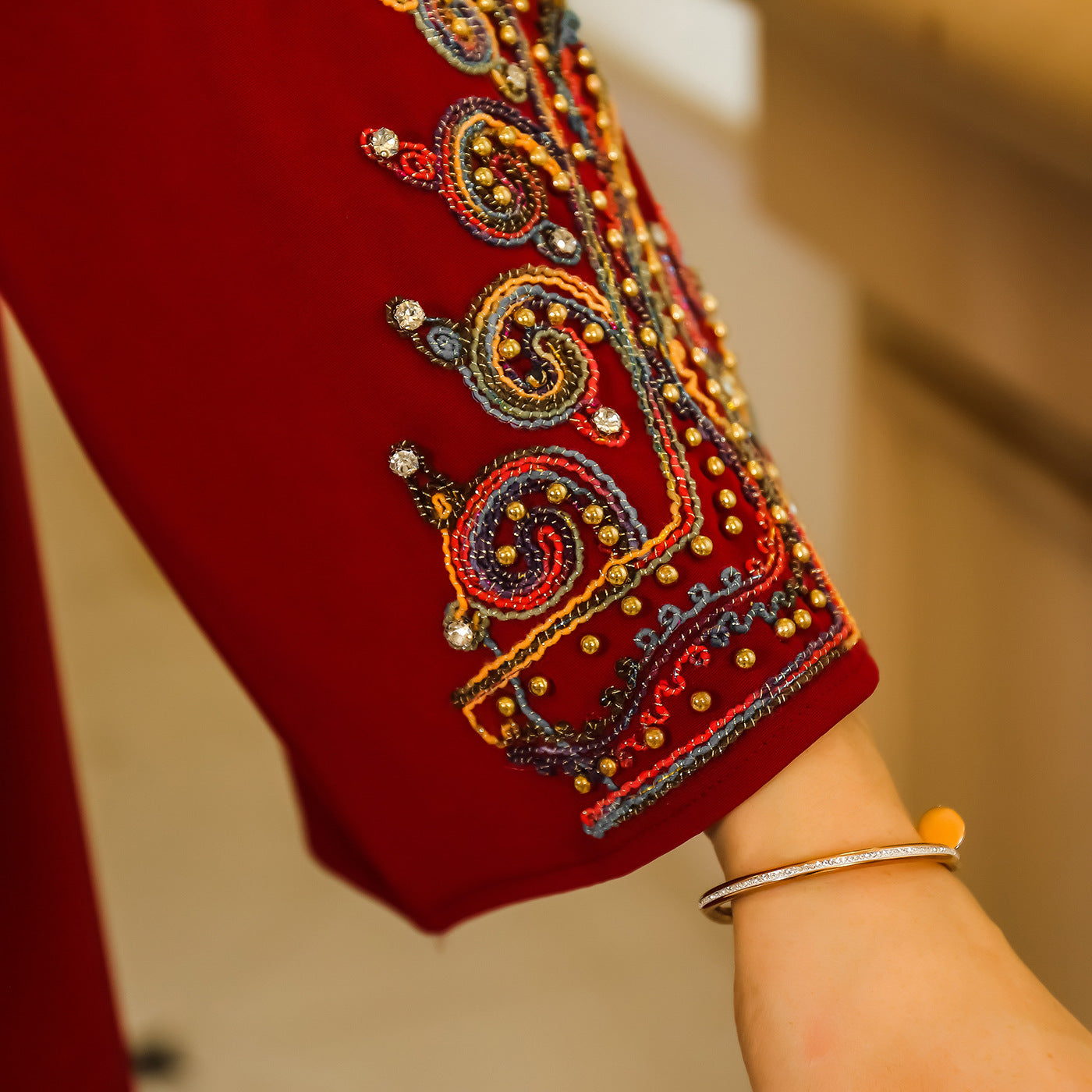 Women's Rope Embroidered Party Dress