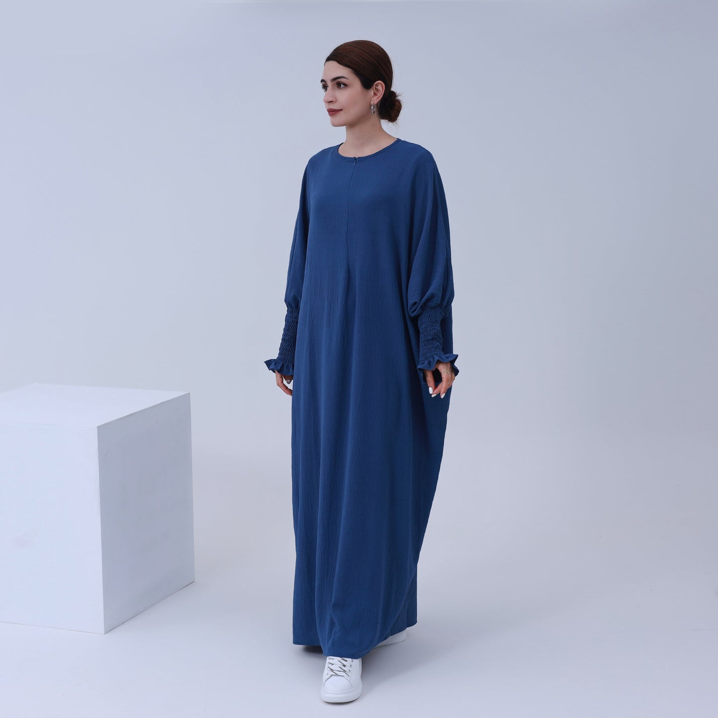 Plain Long Sleeve Bat Prayer Dress