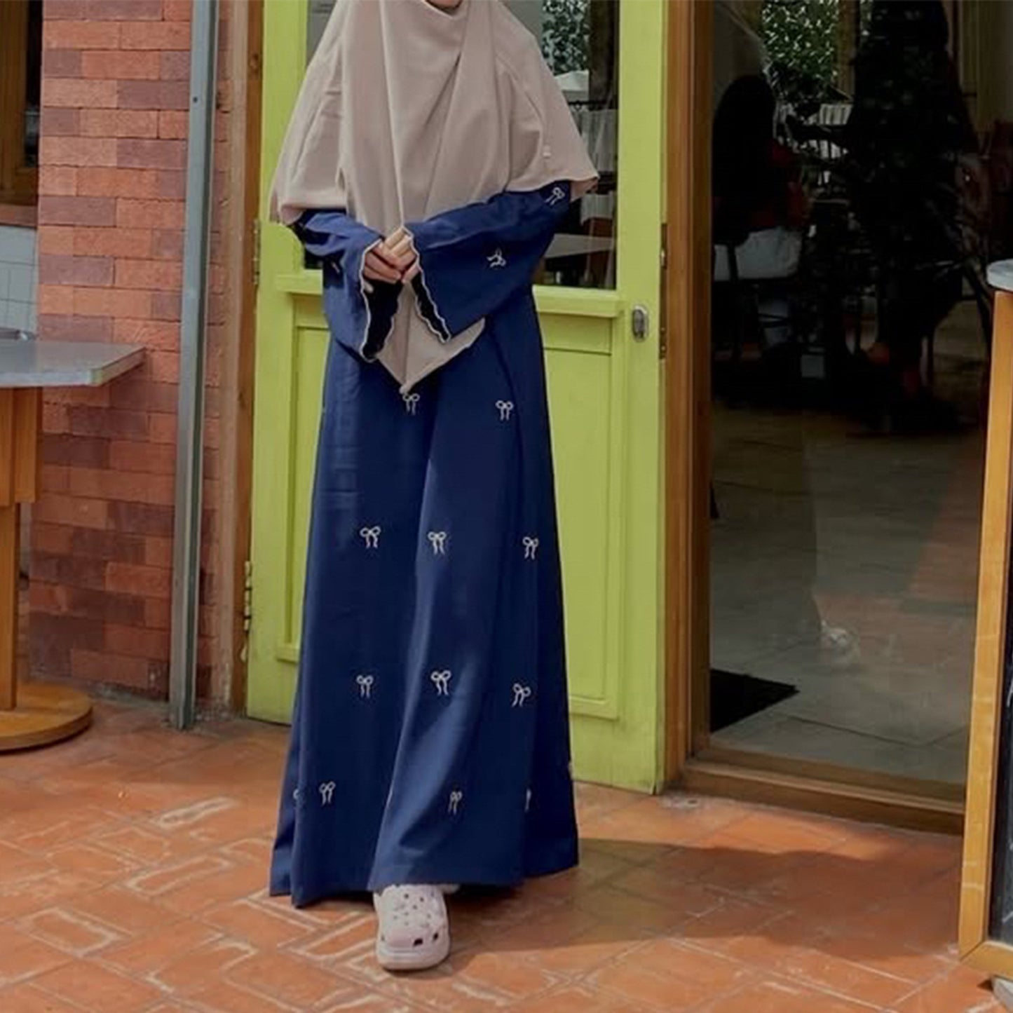 Women's Bow Embroidered Dress
