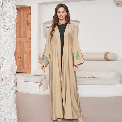 Women's Embroidered Cardigan Dress